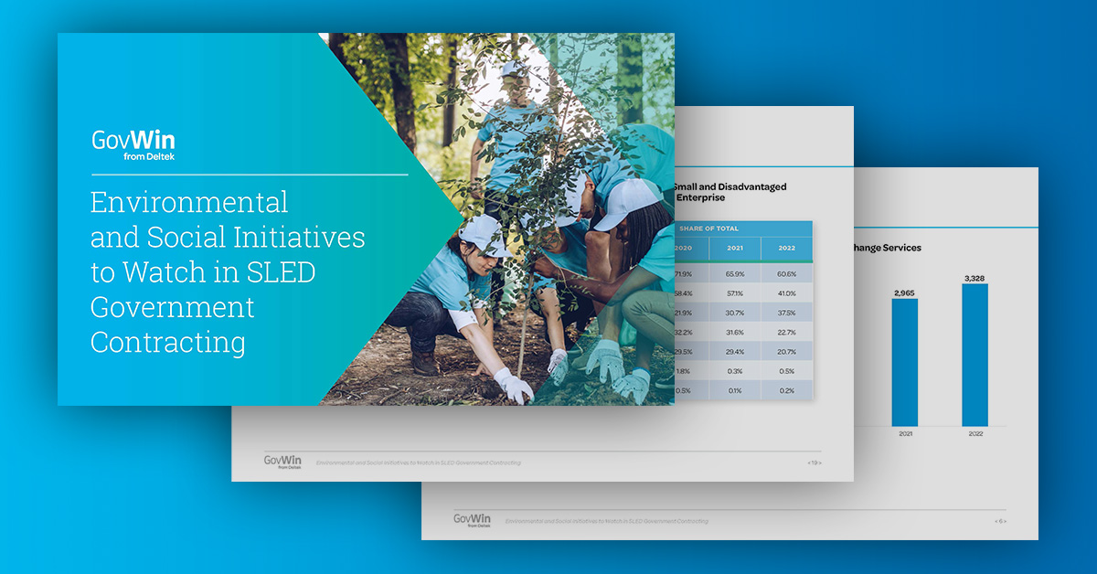 Environmental and Social Initiatives to Watch in SLED Government